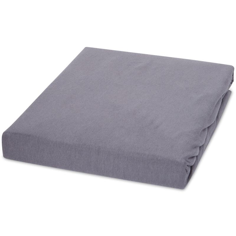 Boxspring fitted sheet 90 x 220 anthracite folded