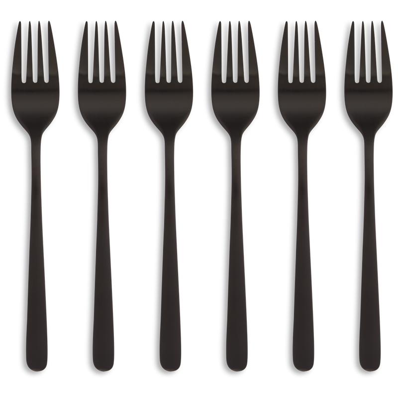 24-delige bestekset (6 pers) zwart Gero vorken