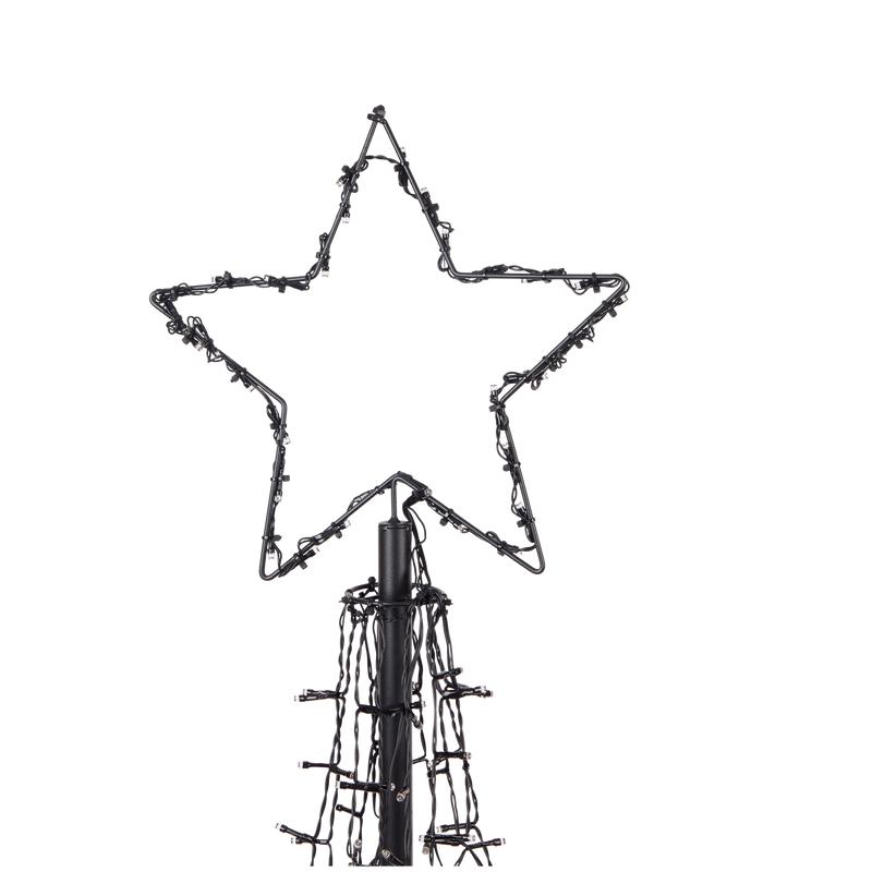 LED Christmas tree XXL for outdoor close-up star off