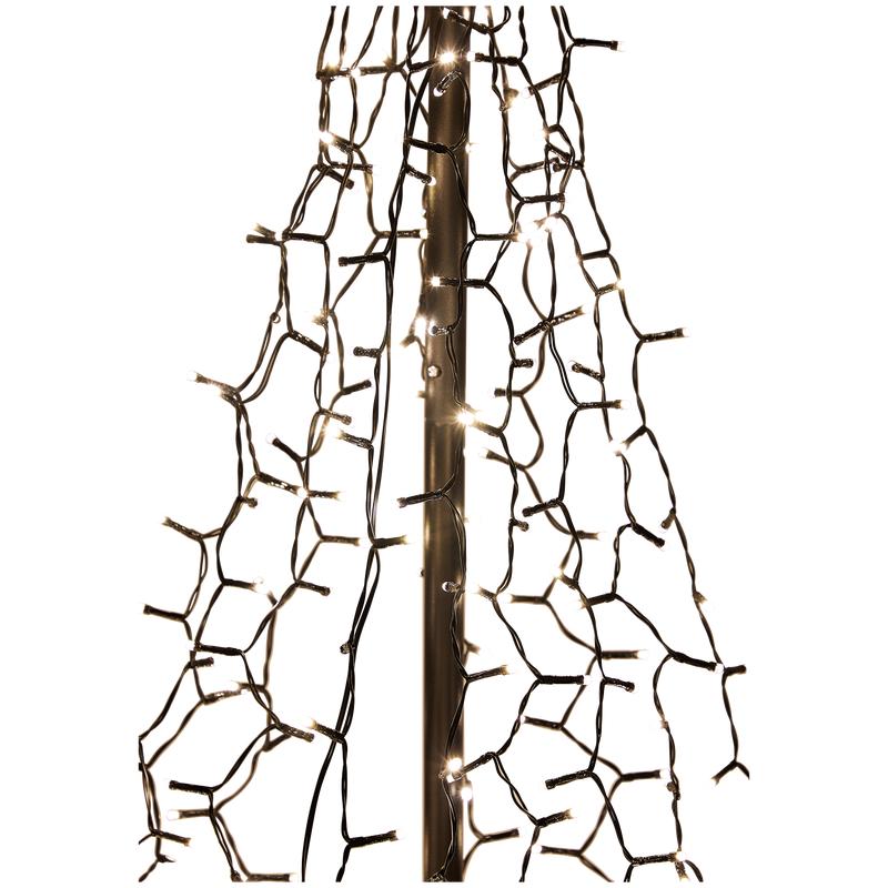 Outdoor LED Christmas tree XXL - lights switched on