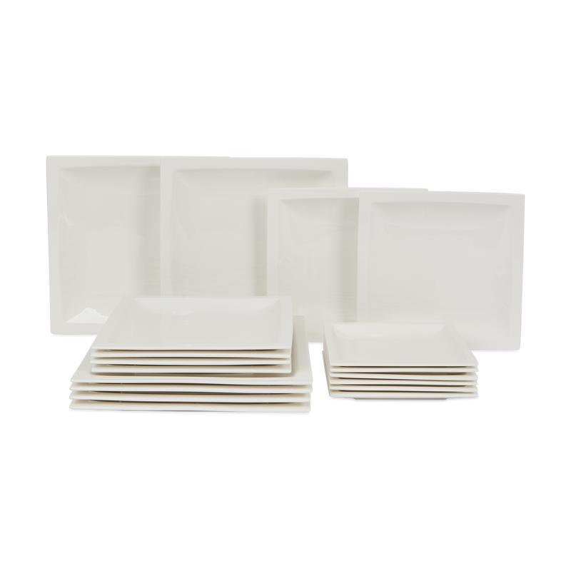 Dinner set 18-piece - white porcelain set