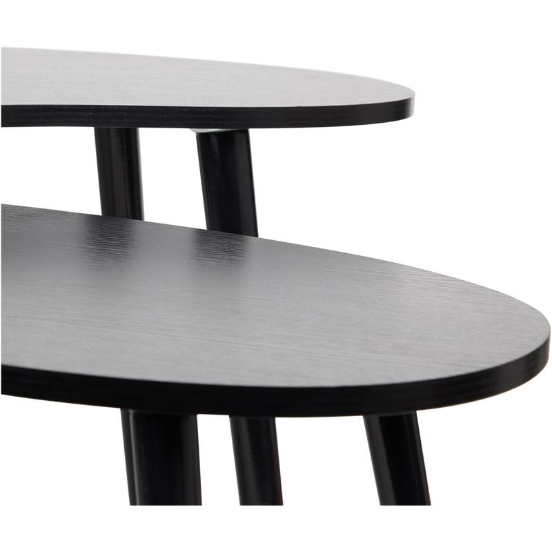 Organic shape side table set - set of 2 close-up