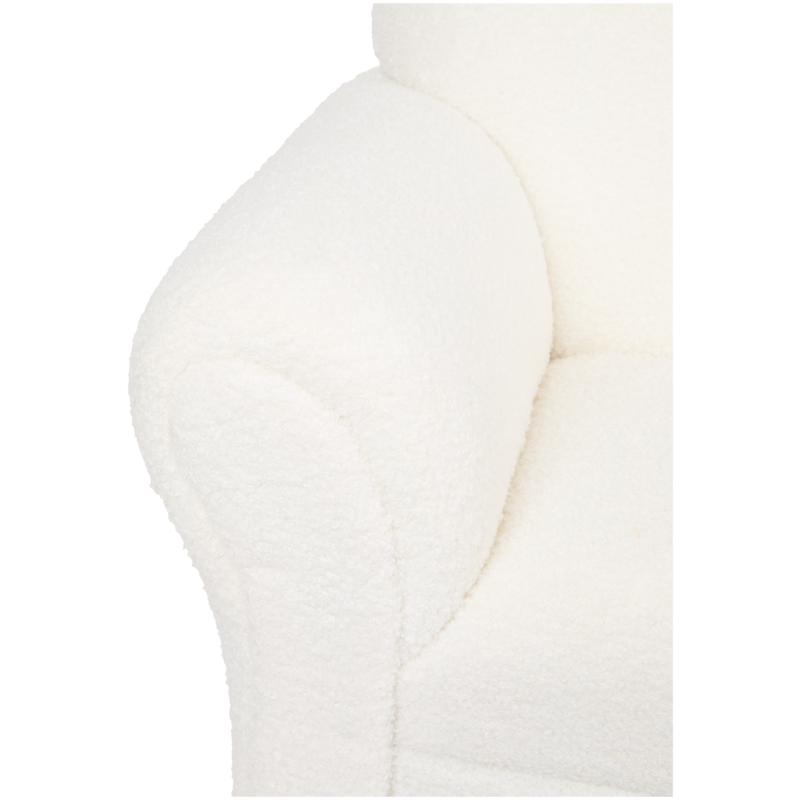 Teddy sofa for kids - close-up of armrest