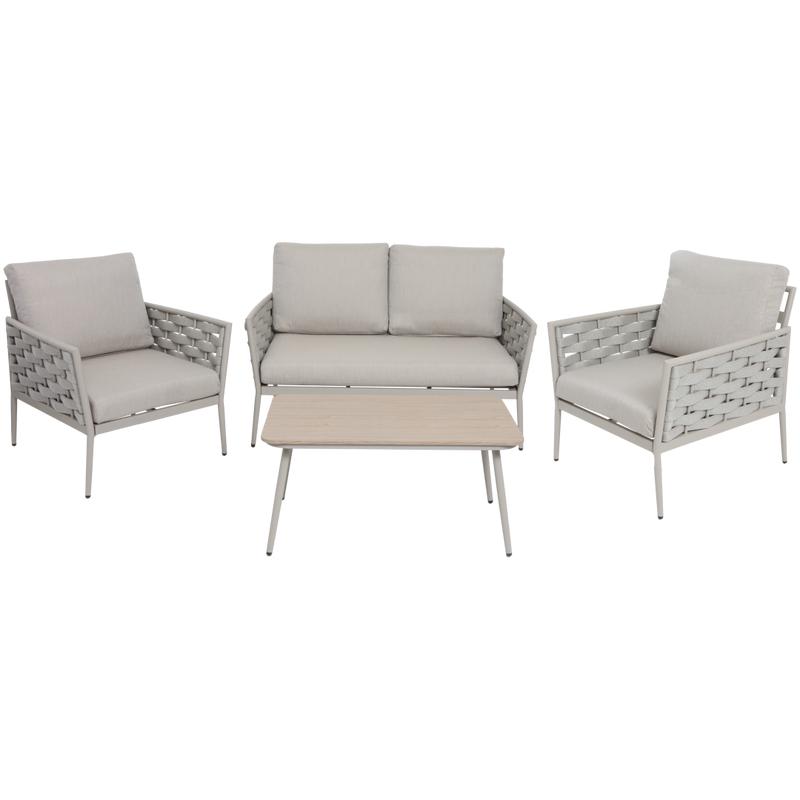 4-piece grey lounge set 2