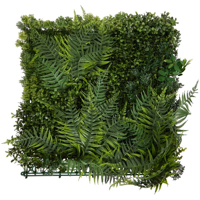 Artificial hedge with flowers - close-up 2