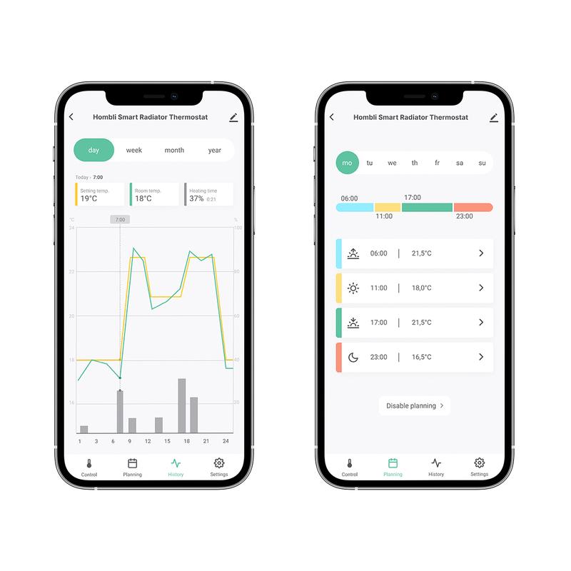Hombli smart radiator thermostat starter kit - details in app