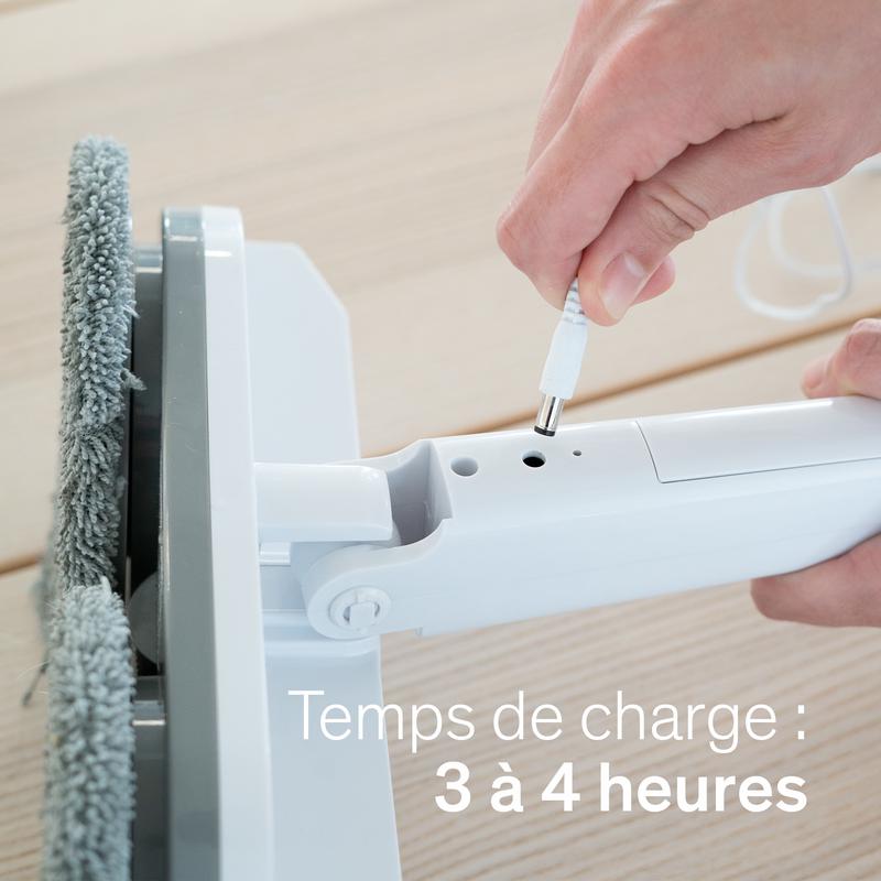 Temps de charge de la serpillière électrique