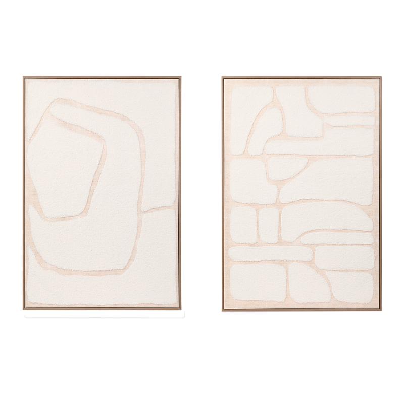 Wall art in teddy finish, 2-piece