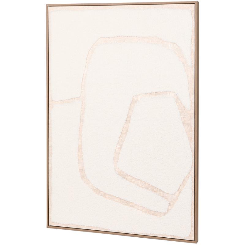 Wall art in teddy finish, 2-piece - close-up of piece 1