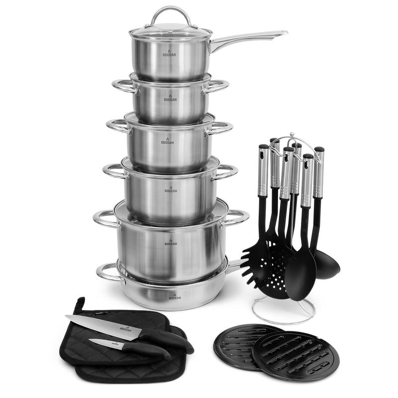 Overview of all articles of the cookware set
