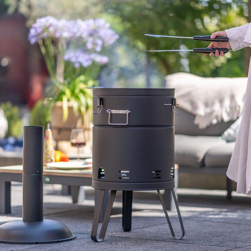 Barbecue tonneau 2 en 1