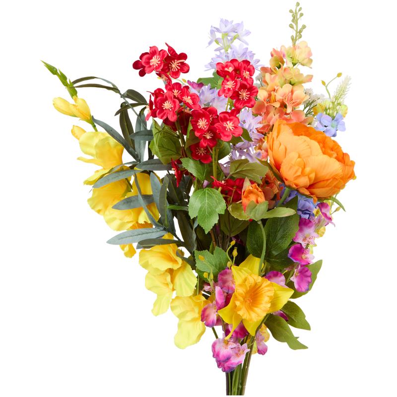 Luxury colourful artificial bouquet - close-up