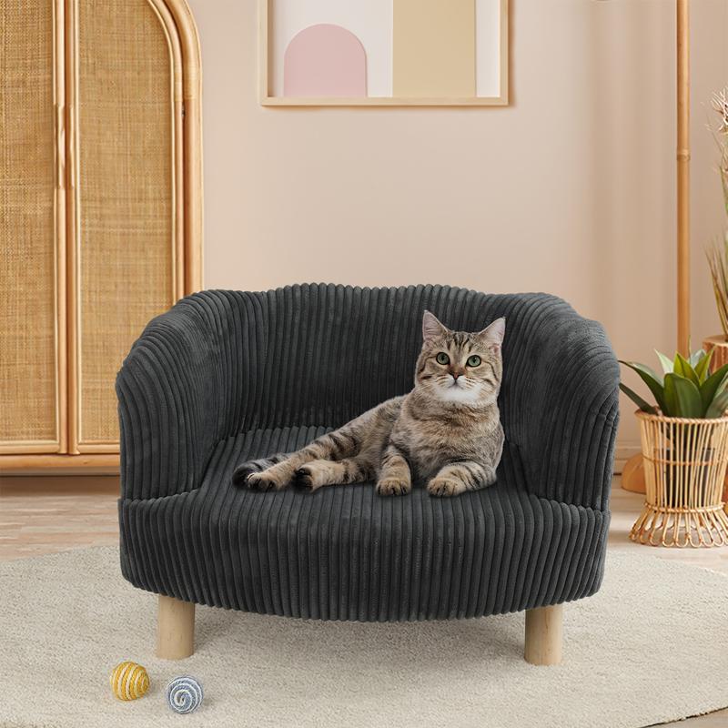 Canapé pour chat gris