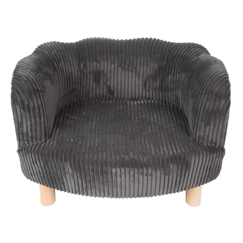 Teddy ribbed pet chair - Anthracite top