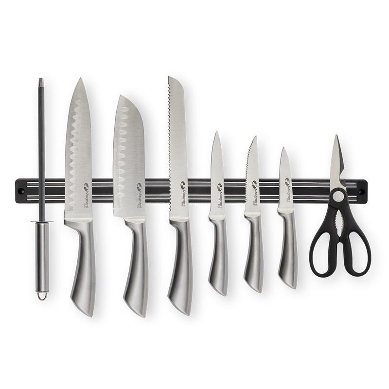 Magnani stainless steel knife set on the strip