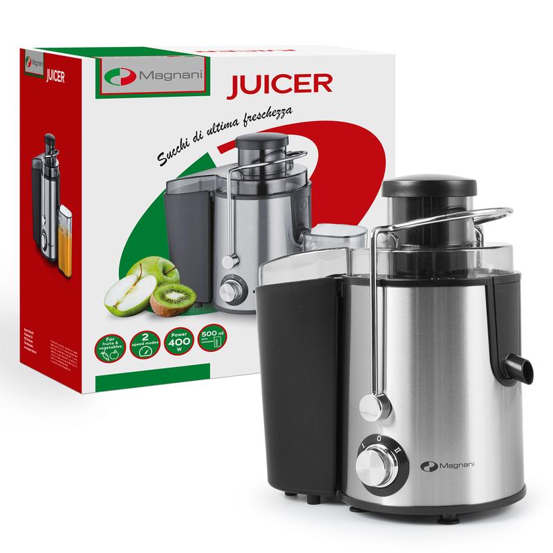 Juice extractor with packaging