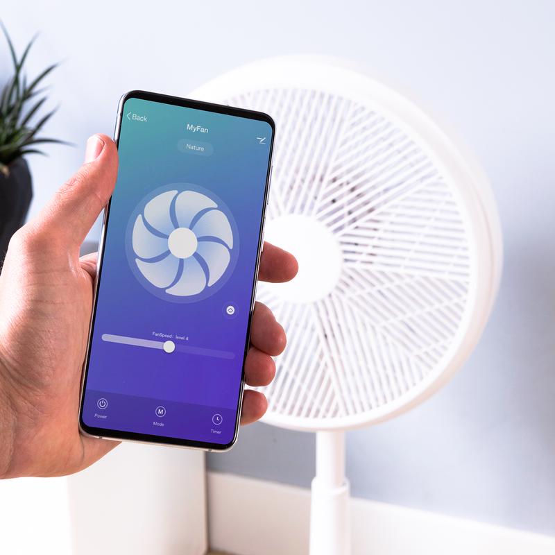 Operating the fan with WiFi via the app