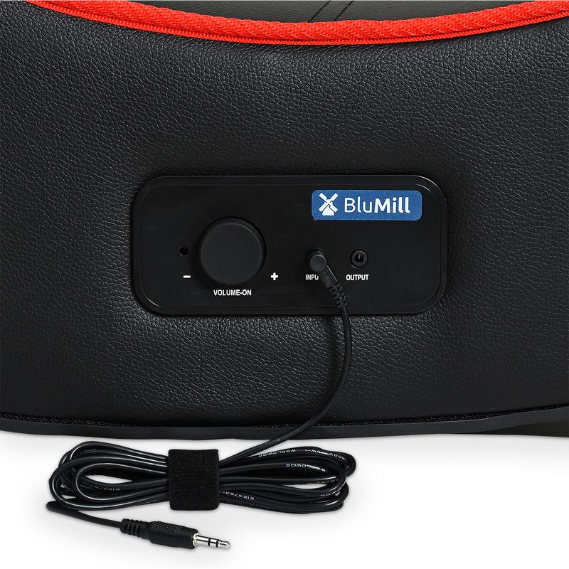 Ports et câble du fauteuil gamer pour console BluMill 