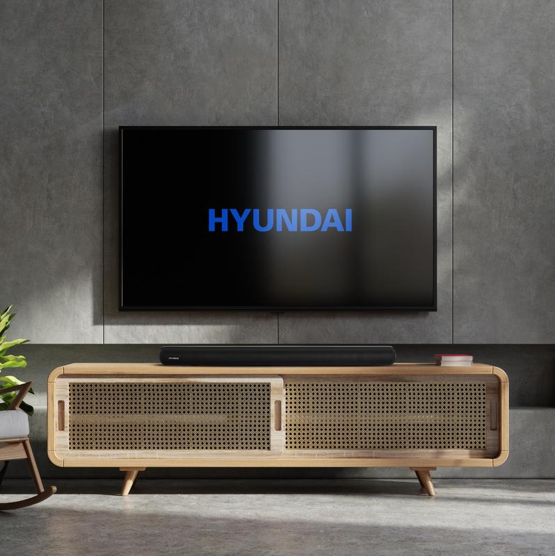 Hyundai soundbar beginscherm op tv