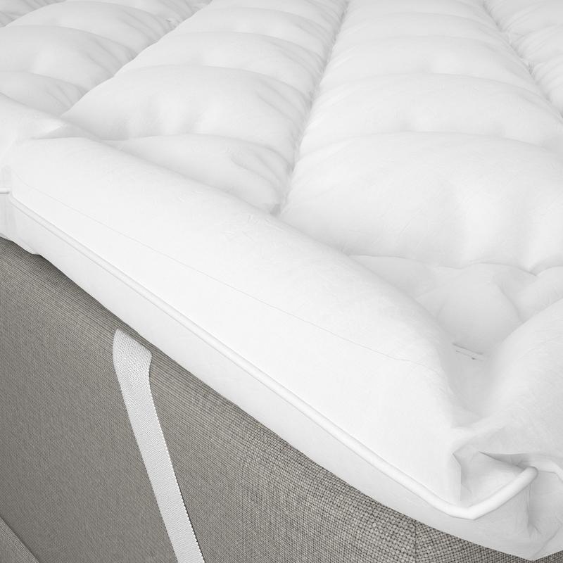 Close-up premium mattress overlay 