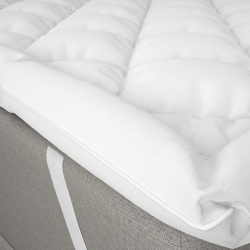 Close-up premium mattress overlay