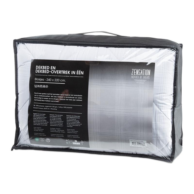 Lazy all-in-one duvet and duvet cover - packaging