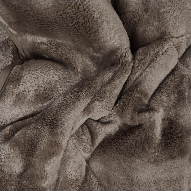 Lazy all-in-one duvet Pom Pom Fur - Taupe - extreme close-up material