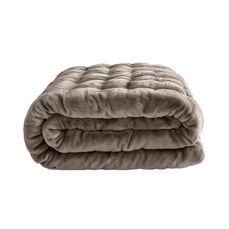 Lazy All-in-One Duvet Pom Pom Fur – Taupe