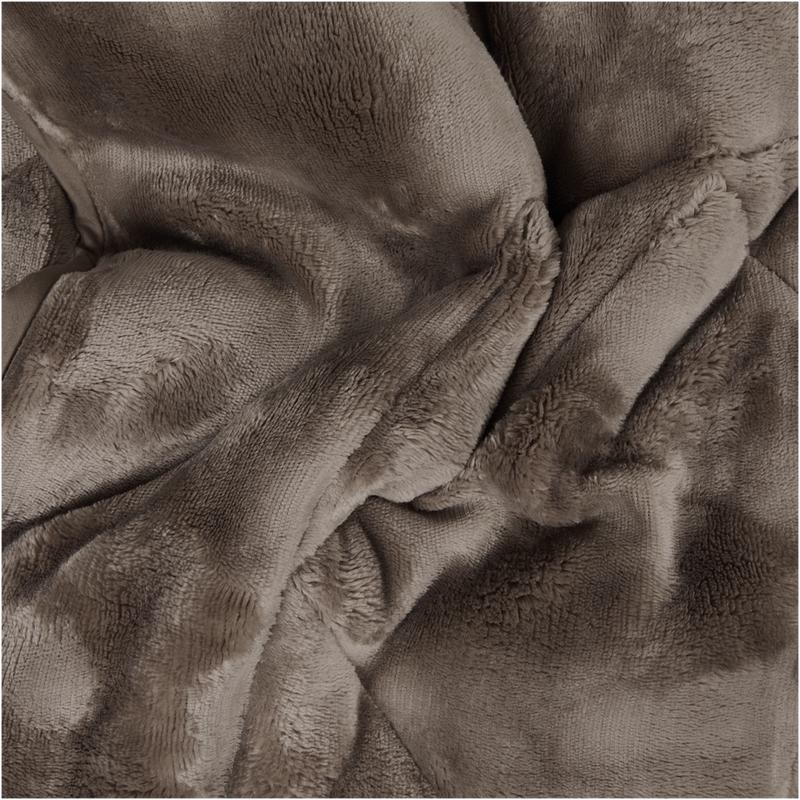 Lazy all-in-one duvet Pom Pom Fur - Taupe - extreme close-up material