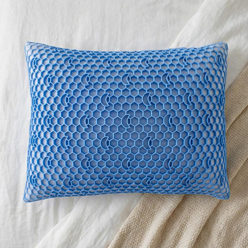 Cooling and refillable pillow - top view