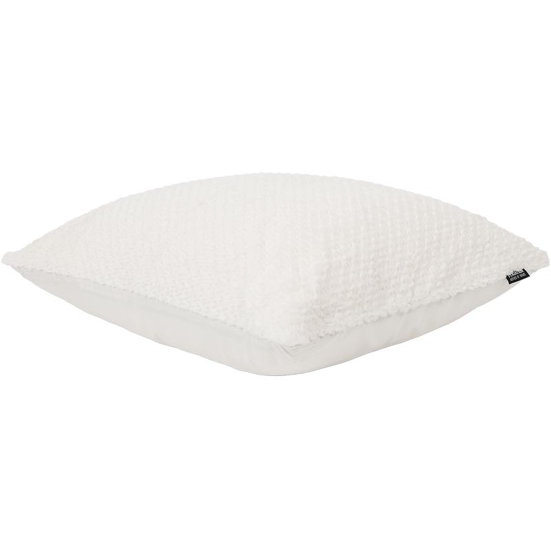 Lazy all-in-one duvet Teddy fur 140 x 200 cm - beige - pillow from side