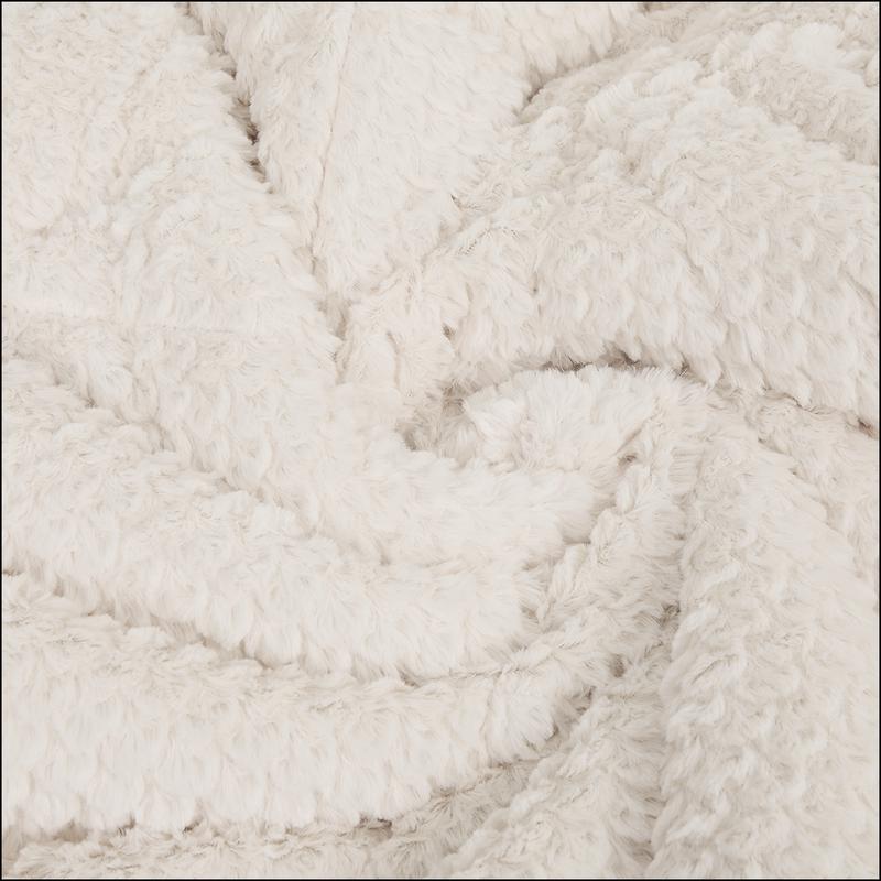Lazy all-in-one duvet Teddy fur 200 x 200 cm - beige - close-up of fabric