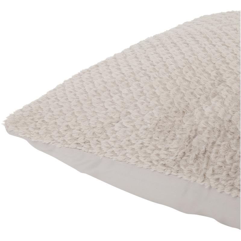 Lazy all-in-one duvet Teddy fur 140 x 200 cm - taupe - pillow detail