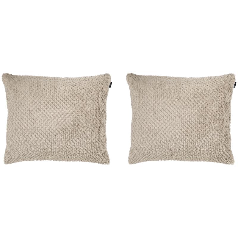 Lazy all-in-one duvet Teddy fur 240 x 200 cm - taupe - 2 x pillowcases