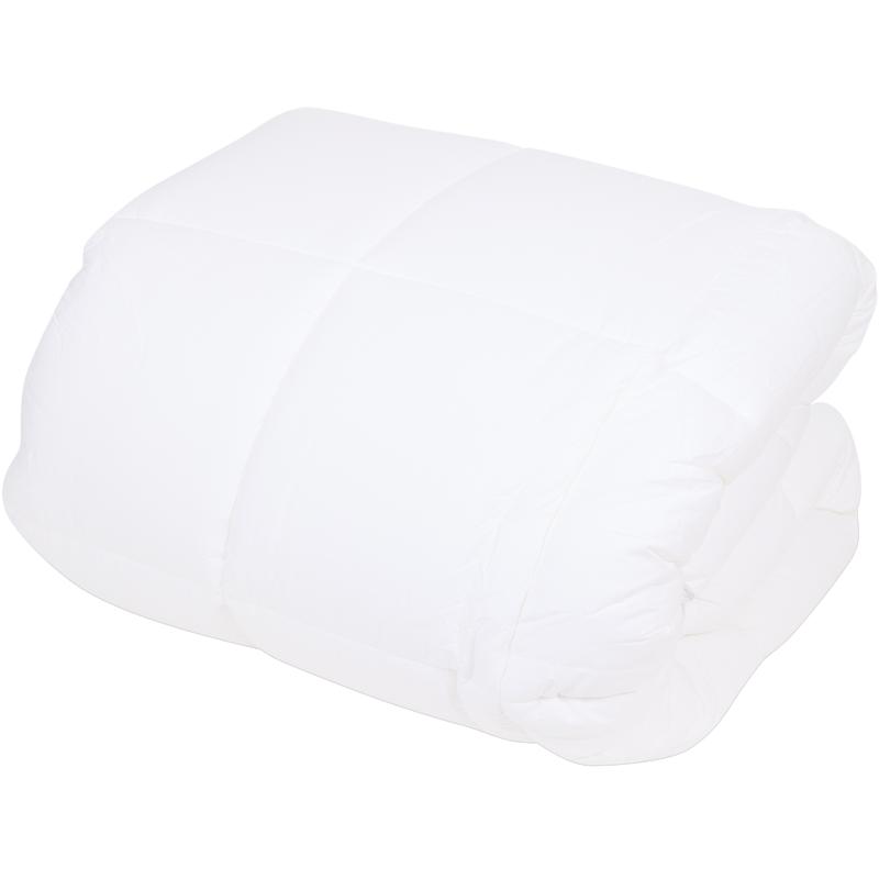 Premium percale cotton mattress topper 180 x 200 cm - white - folded