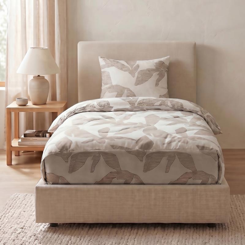 Lazy all-in-one dekbed met instopstrook - taupe