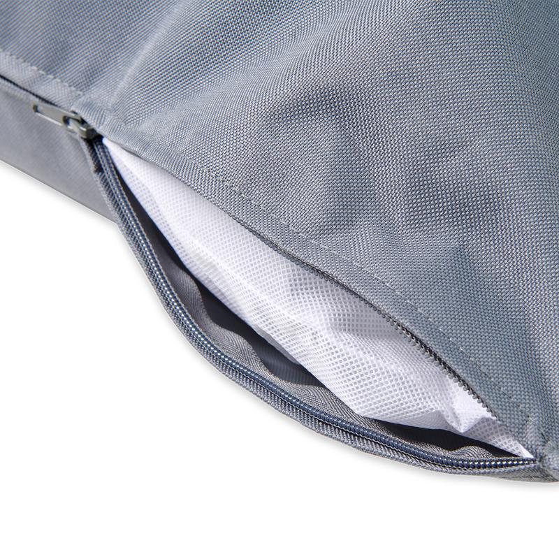 Zipper closure of the pillow