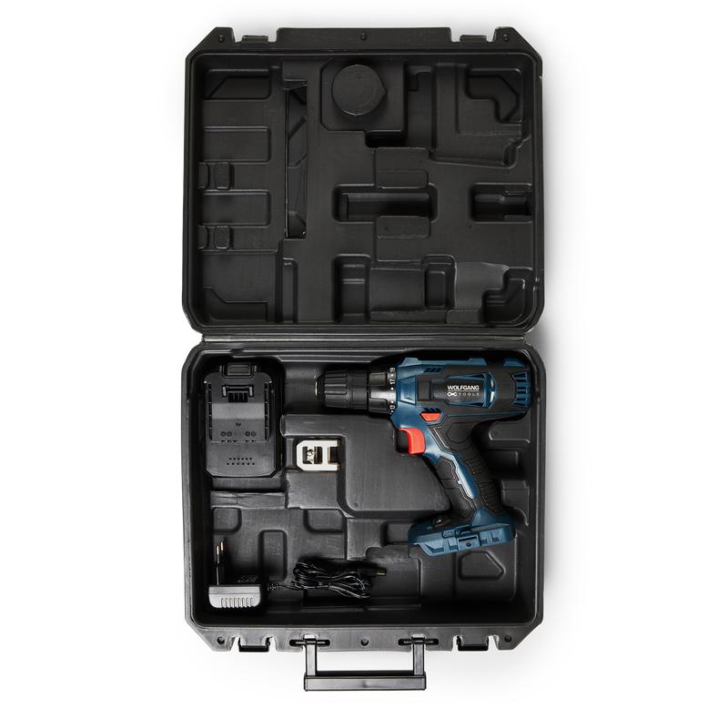 Cordless drill 20 volt - in storage case