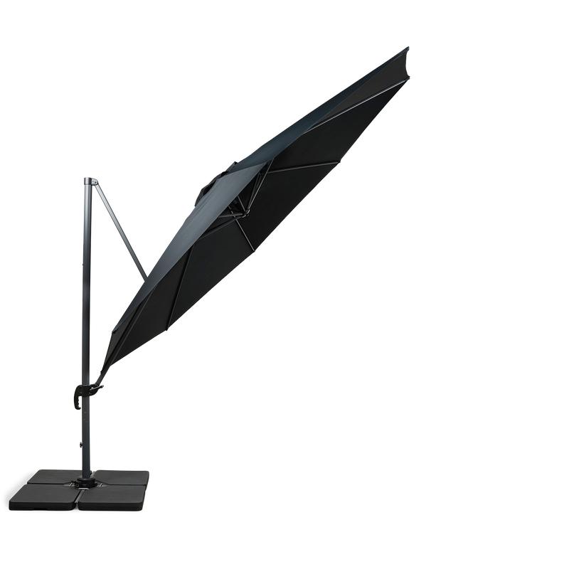 The luxury floating parasol XL tilted