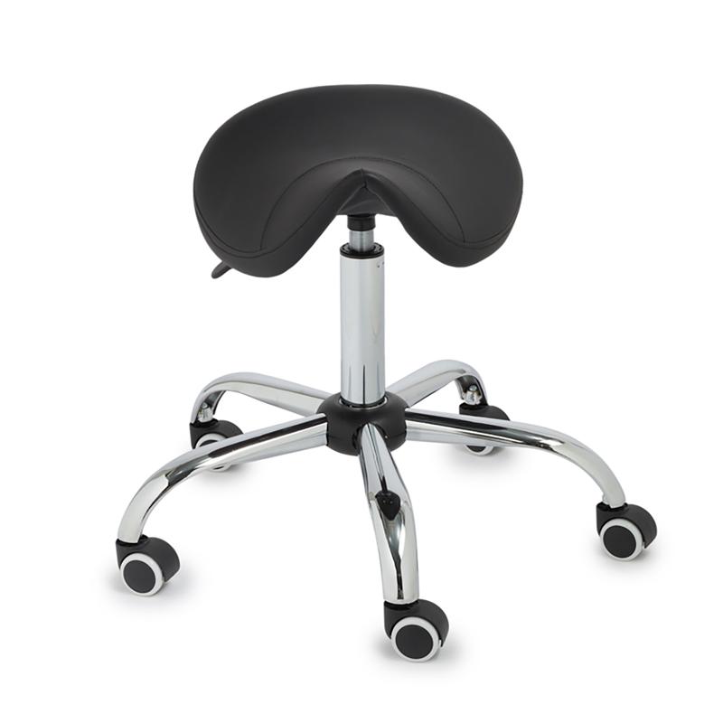 Saddle stool front view