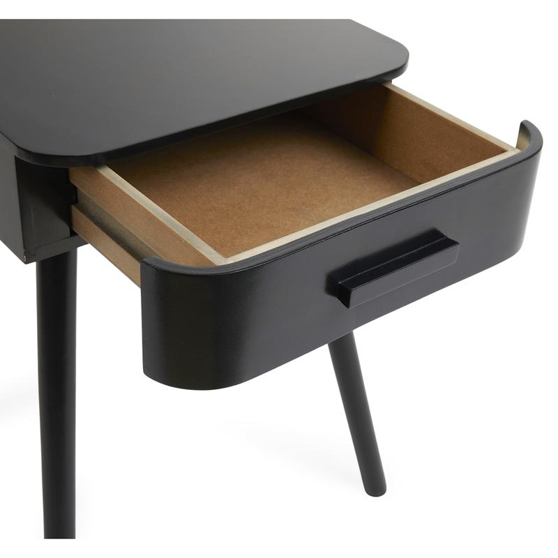 Table de chevet - noir drawer