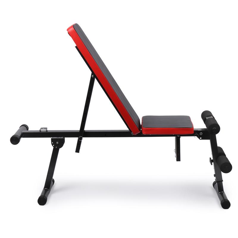Multifunctional fitness bench side viewv
