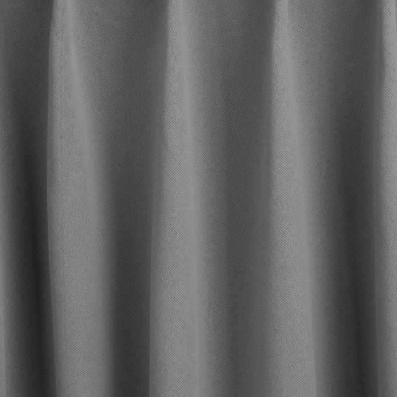 Rideau occultant prêt-à-poser à crochets - gris argenté fabric
