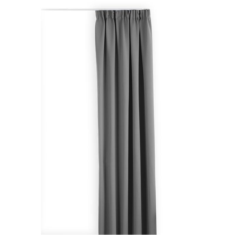 Blackout curtains - Silver grey - hooks