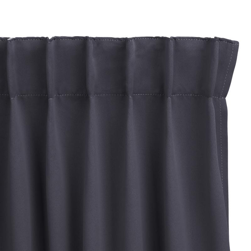 The top of the blackout curtains - Grey