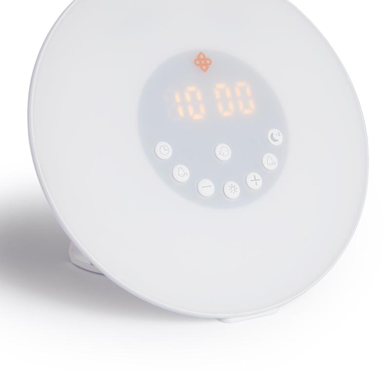 Wake-up light alarm clock unlit