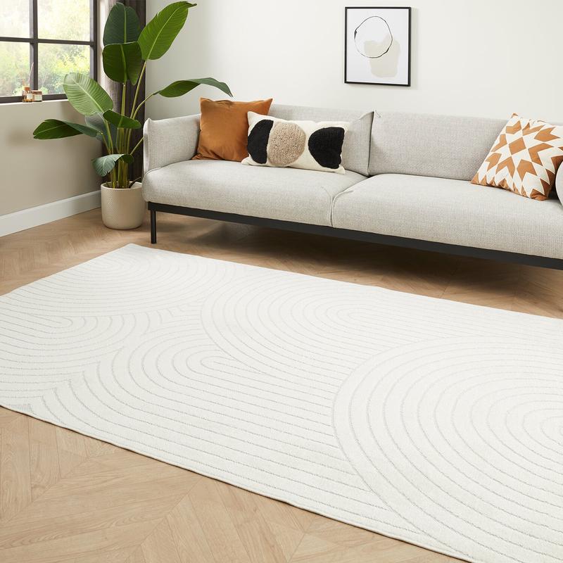 Rug Tenerife - beige in living room