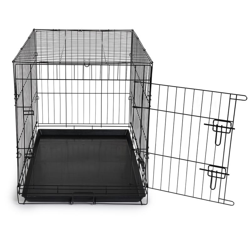 Cage d'intérieur pour chien XL et sa porte ouverte