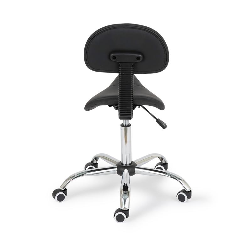 Tabouret ergonomique avec dossier vu de dos