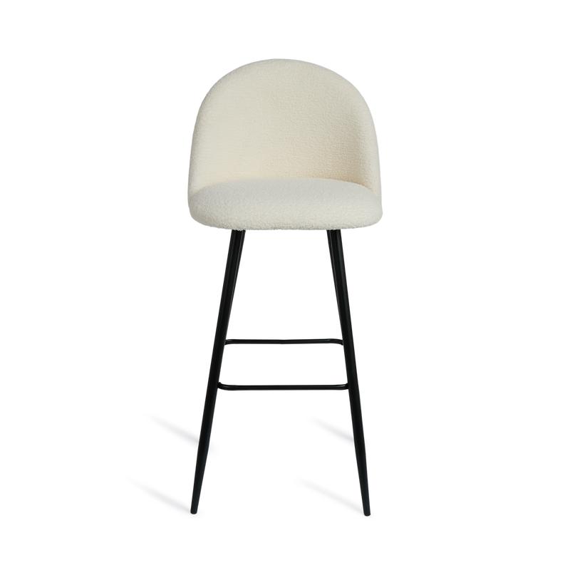 Tabouret de bar teddy vu de face